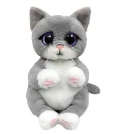 PELUCHE TY BEANIE BELLIES - MORGAN LE CHAT GRIS PETIT 6